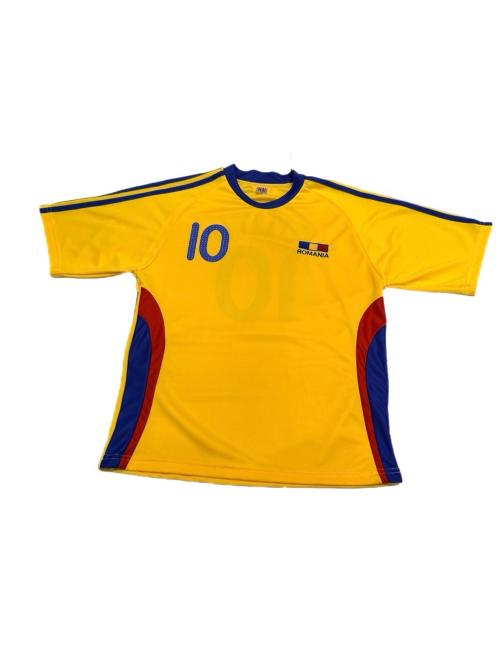 Romania Adrian Mutu #10 Soccer Yellow jersey